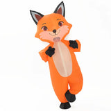 Inflatable Fox Costume for Adults - Orange & Black Furry