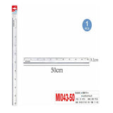 MOTARRO MI043-50 High Quality Aluminum Ruler 50 cm For Student, Office