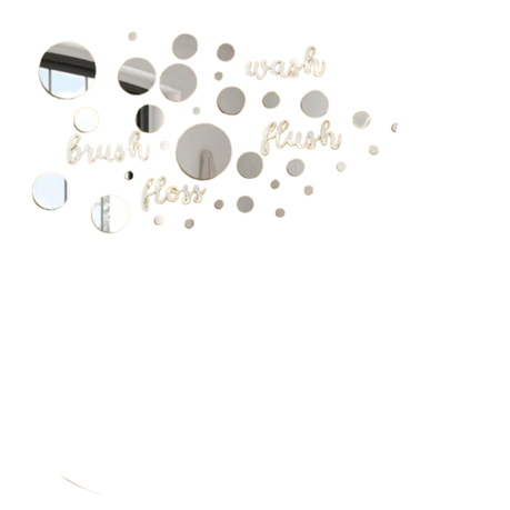 30 piece Plastic Mirror Letters