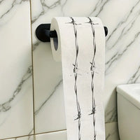 1 Roll Rolls Uniquely Designed Creative Printed Mesh Pattern Toilet Paper