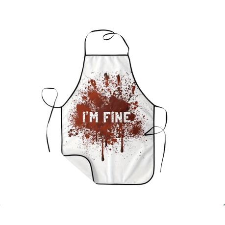 Funny Apron - Crazy - Sarcastic -Im fine