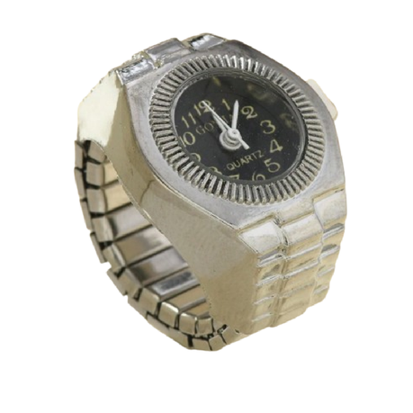 Time Ring - Watch Ring Quartz Analoge- Finger Ring