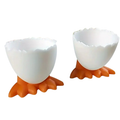 Quack-Tastic Boiled Egg Cup with Duck Feet Set