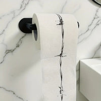 1 Roll Barbed wire Pattern Toilet Paper - one stripe