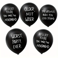 Funny Birthday Balloons for Adults - 10 Piece