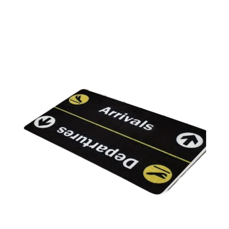 Arrival & Departure Airplane Theme Door Mat