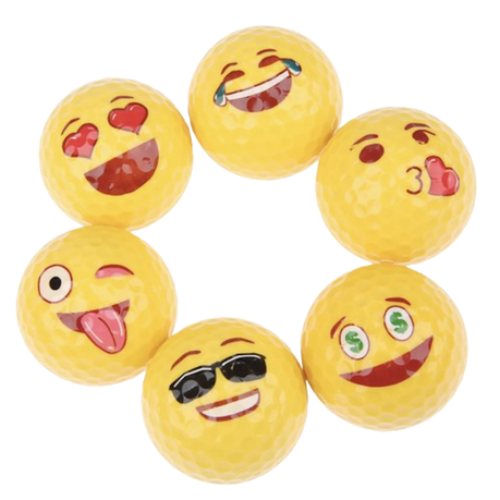 Golf Balls - Emoji 6 pack