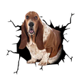 Basset 3D Car Sticker Decal