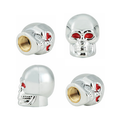 Halloween Skull Tyre Valve Caps x 4