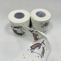 Rolls of Rainbow Creative Pony Cartoon Printed Paper