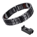 Black Silicone Medical Alert Bracelet Black