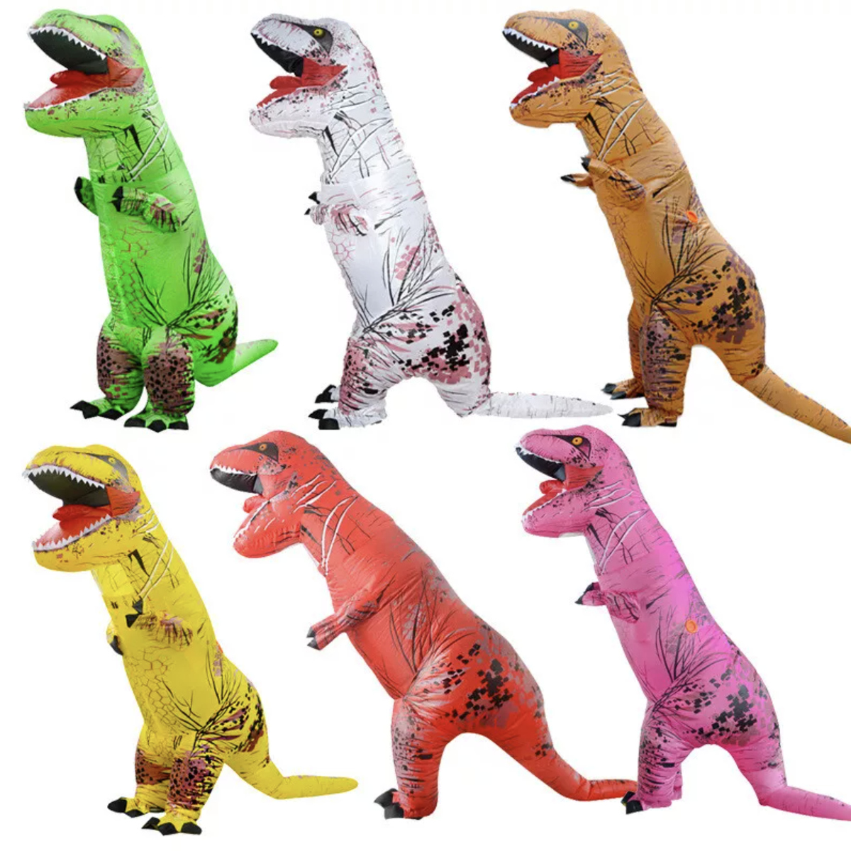 Giant Inflatable Dinosaur Dress Up - Adult - Brown