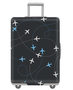 Luggage Elastic Protective Cover Large - Black and Blue