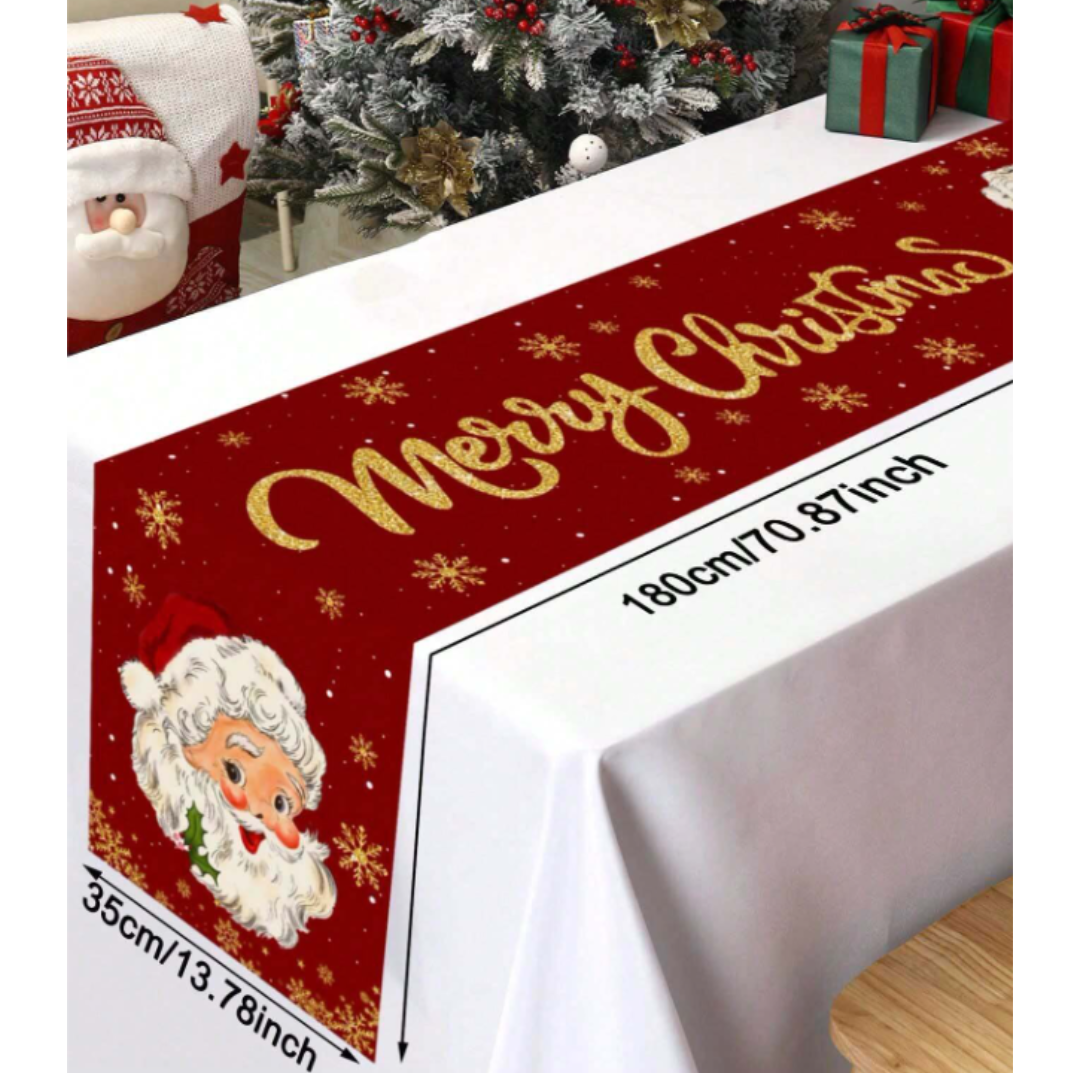 1pc Christmas Table Runner Tablecloth