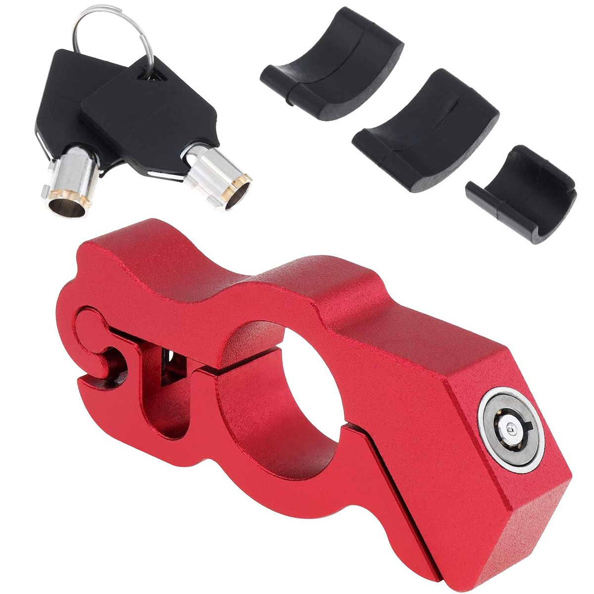 Motorcycle Bike Anti-Theft Aluminum Alloy Locks Safe Necessary Touring Gift - Black