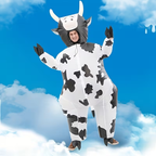 Black & White Adult Inflatable Cow Costume