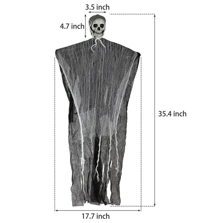 Flying Skeleton Halloween Decoration - Black