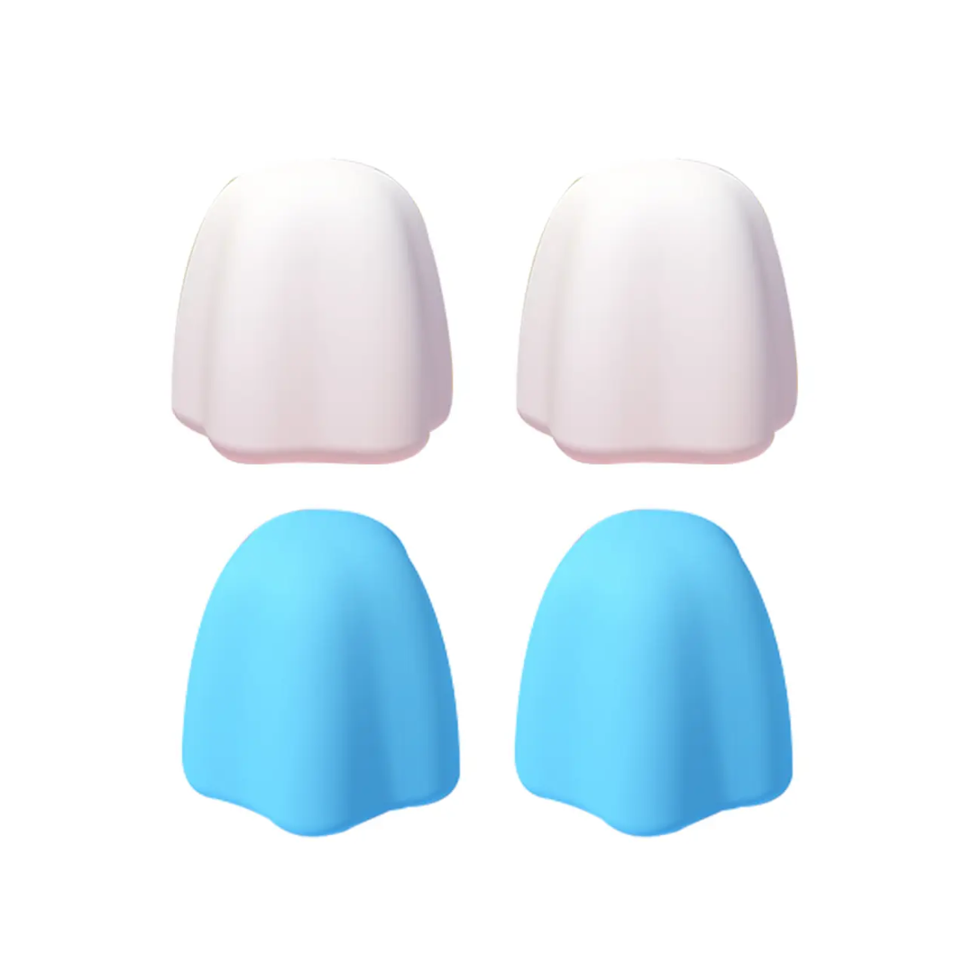 Silicone Toothpaste Cover Self-Closing Dispensers - 4 Pack - 4 X Blue