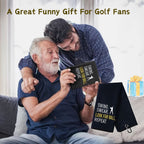 Golf Towel Funny Slogan- Swing,Sware,Look,repeat
