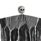 Flying Skeleton Halloween Decoration - Black