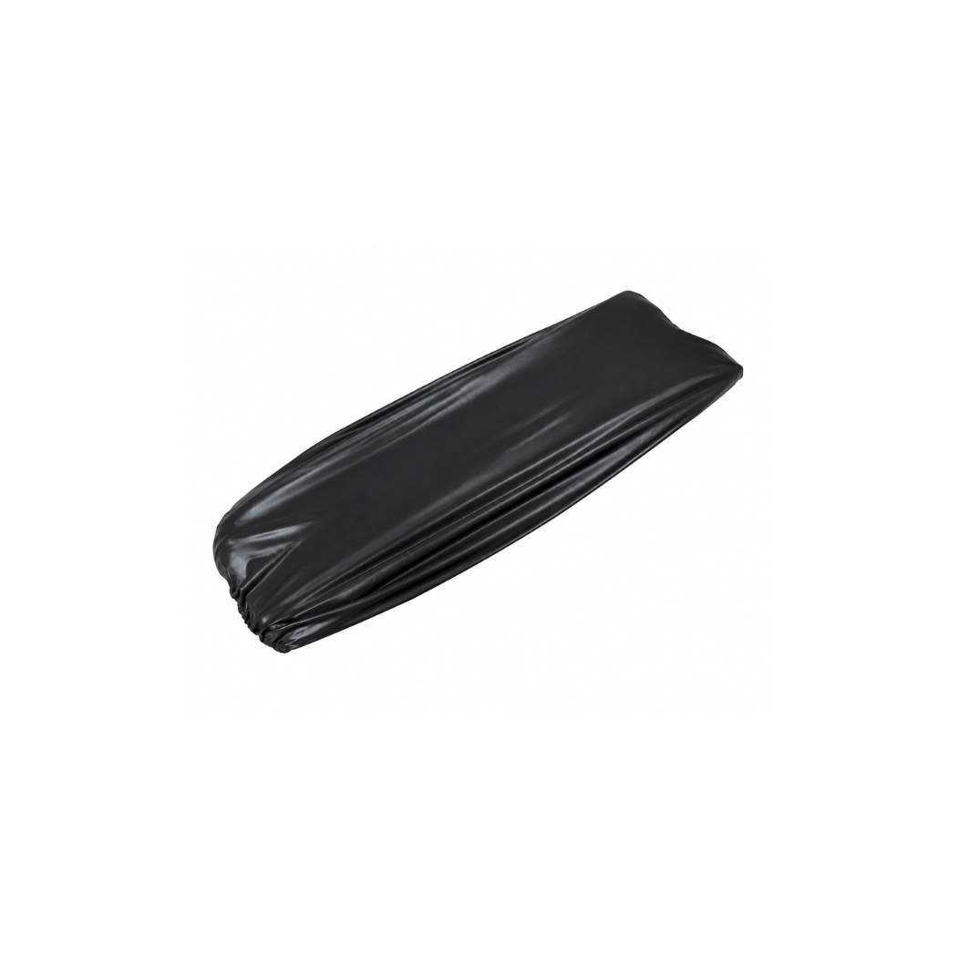 Waterproof Faux Leather Motorcycle Seat Cover - UV Resistant, Black