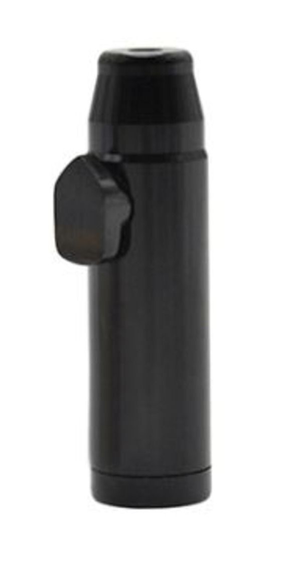 Aluminium Snuff Bullet - Black
