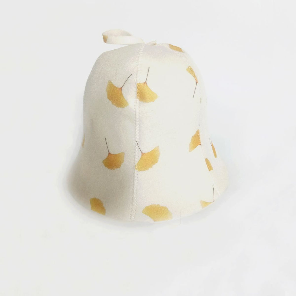 Unisex Felt Sauna Hat - Yellow
