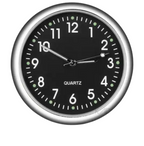 Car self adhesive Analog clock - Black
