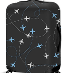 Luggage Elastic Protective Cover Large - Black and Blue