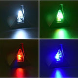 Cabs- Car Shark Fin Solar Flashing Light Dummy Antenna - White