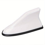 Cabs- Car Shark Fin Solar Flashing Light Dummy Antenna - White