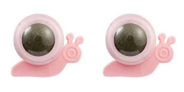 CABS- Catnip Ball- Snail 2 Pack - Pink
