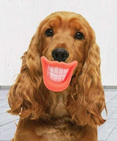 Dog- Funny- Mouth Shaped Chew Toy- Big Smile - Lips and Teeth