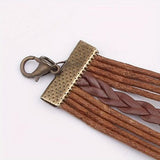 CABS - Tree Of Life Multilayer Woven Brown Bracelet