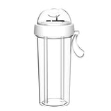 CABS - Double -Compartment Travel Bottle - White