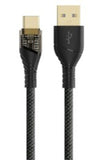3A USB A- C fast charging cable with light indicator