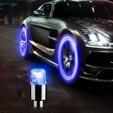 Car Tire Valve Cap Light (Pair) - Blue