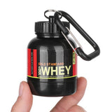 100ml Portable Protein Powder Container With Keychain - Novelty Storage