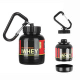 100ml Portable Protein Powder Container With Keychain - Novelty Storage