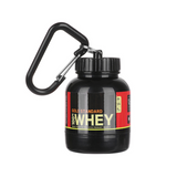 100ml Portable Protein Powder Container With Keychain - Novelty Storage