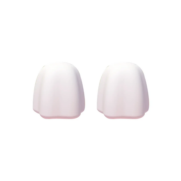 Silicone Toothpaste Cover Self Closing Dispensers - 2 Pack - 2 X White