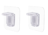 Transparent Adhesive Pegs Shelf Support Clip x 2