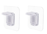 Transparent Adhesive Pegs Shelf Support Clip x 2