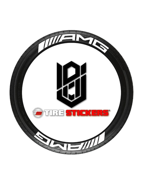 Tire Sticker AMG White - Diy Kit