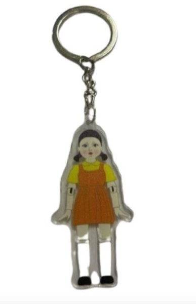 Squid Game Keyring- Red Light Green Light Doll