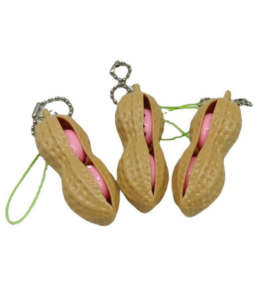 Fidget Peanut Monkey Nut Stress Relief x 3