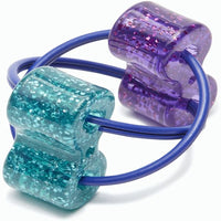 Fidget Large Flippy Chain Glitter Fidget Toy - Green, Purple