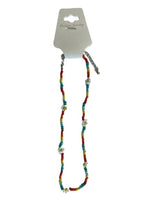 Bohemian Handmade Colourful Seed Bead Flower Choker Necklace Girls Lady's - Rainbow Flower