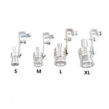 Aluminum Alloy Universal Turbo Sound Exhaust Muffler Pipe Whistle - Silver