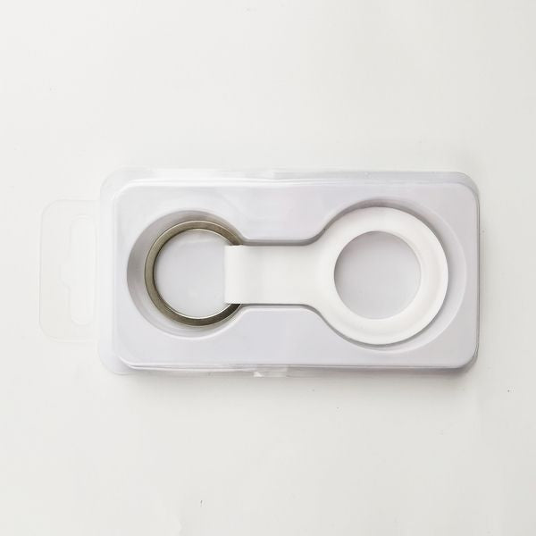 AirTag Protective Case Holder Keyring - White